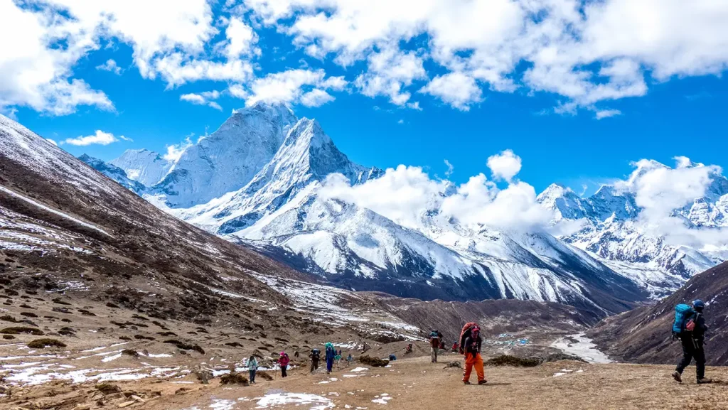 High-altitude village in the Imja Valley, 4,410 meters above sea level.