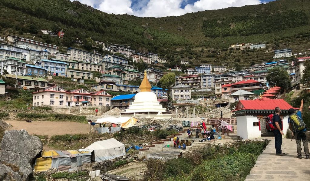 Namche Bazaar — the vibrant heart of the Khumbu.”